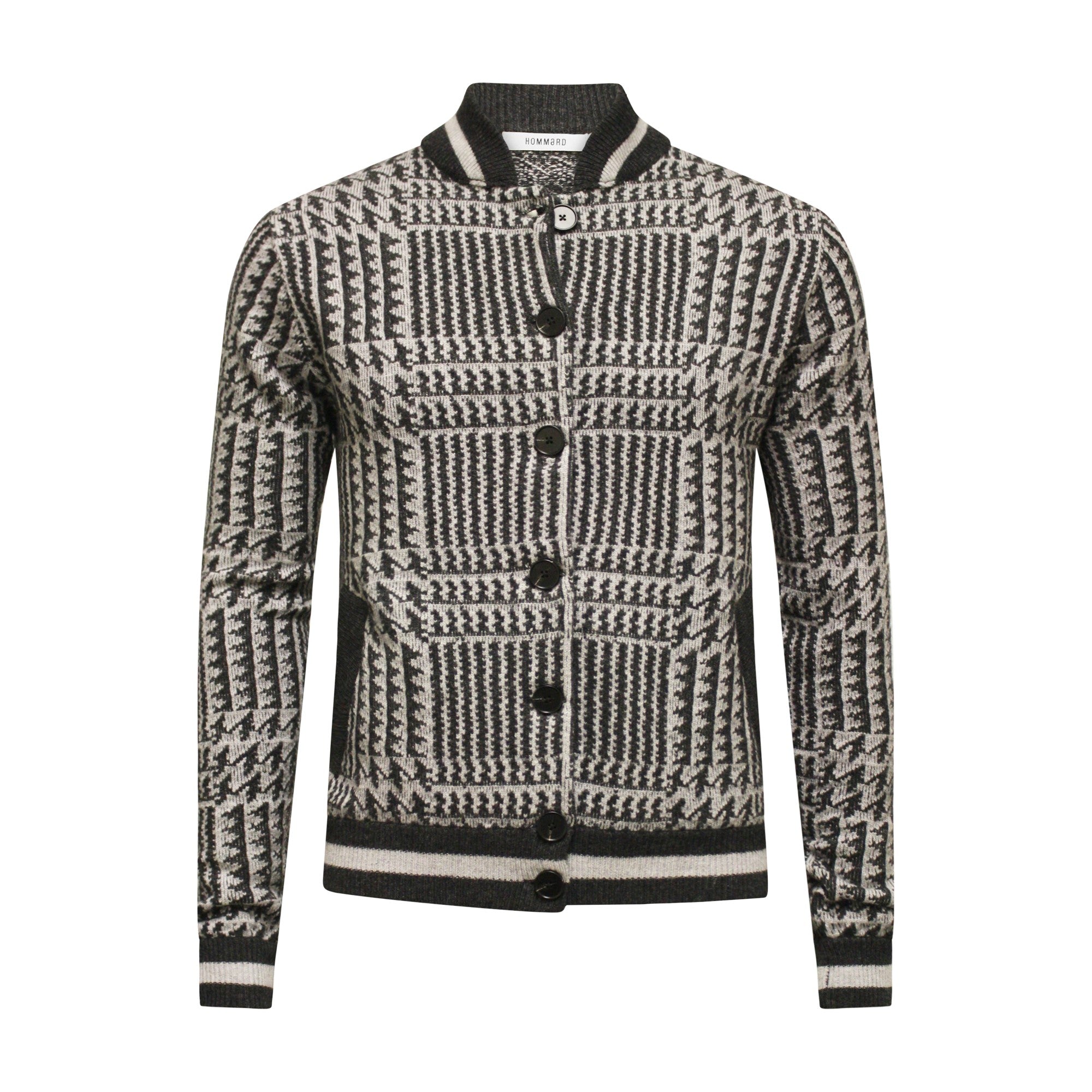 Charcoal 2 button knitted Jacket