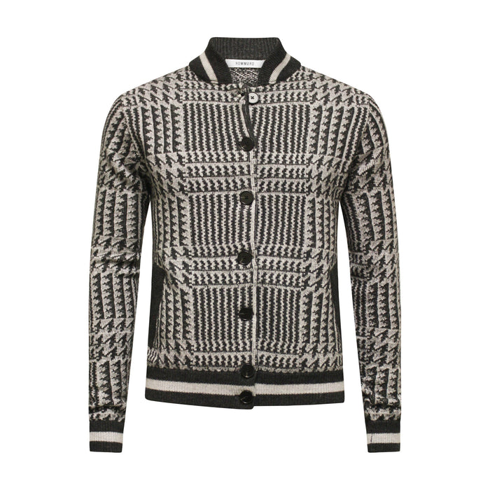 Charcoal 2 button knitted Jacket