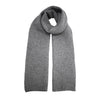 Heavy Seed stitch knitted Cashmere Scarf Milkyway Grey