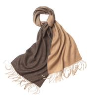 Degradé Lambswool Scarf Woven Brown Camel