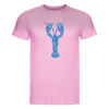 Pink T-Shirt Blue Lobster - Hommard
