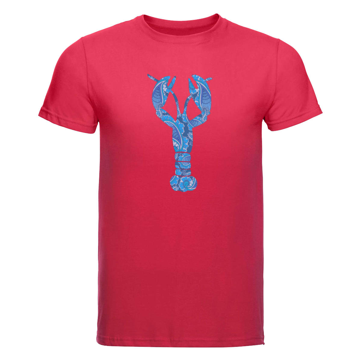Red T-Shirt Blue Lobster - Hommard