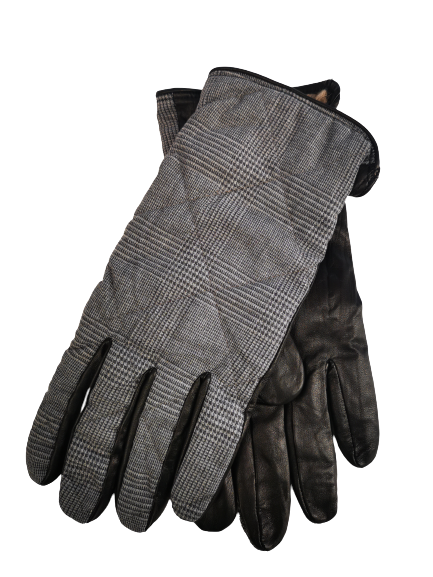 Gloves Nappa Leather with Wool Glen Check
