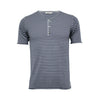 Men´s Silk Cashmere Striped Short Sleeve T-Shirt Anguilla - Hommard