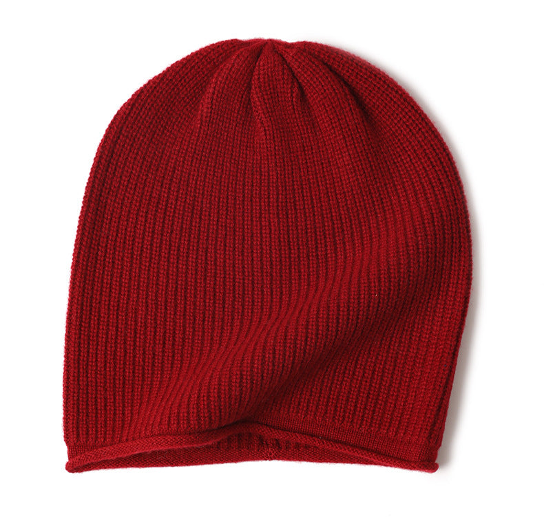 Cashmere Beanie Fine Rib Courmayeur Red