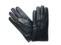 Black Leather Gloves - Hommard