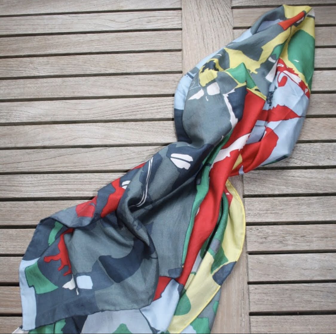 Silk Cotton Printed scarf 2