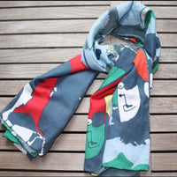 Silk Cotton Printed scarf 1