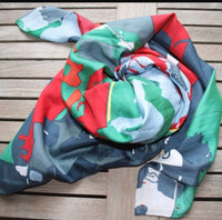 Silk Cotton Printed scarf 3