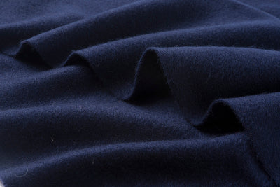 Lambswool Scarf Woven Plain Navy details