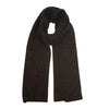Heavy Seed stitch knitted Cashmere Scarf Kiama Black Donegal - Hommard