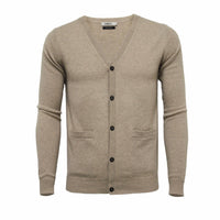 Camel Men´s Cashmere Cardigan - Hommard