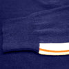 Long Sleeve Polo Shirt with sleeve striping Monaco Navy cuff