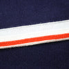 Long Sleeve Polo Shirt with sleeve striping Monaco Navy stripe
