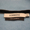 Glacier Blue Men´s Cashmere Zip Neck Sweater Verbier in pique stitch labels