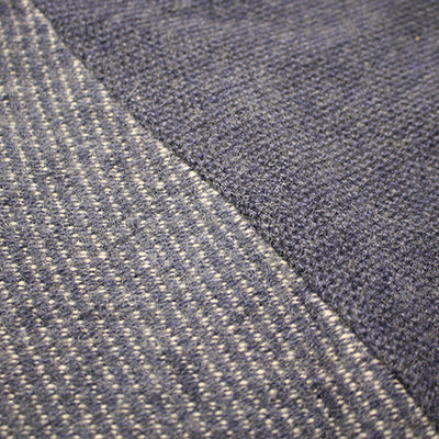 Cashmere Hooded Quarter Zipper Sweater in Diagonal Stitch with cuffs Aspremont stitch details