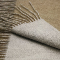 Camel Silver Cashmere Woven Double Face Scarf - Hommard
