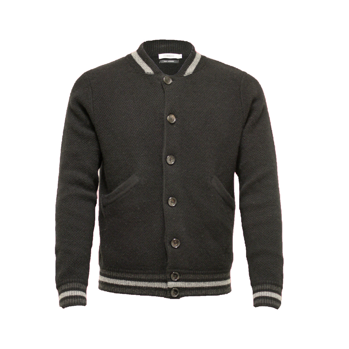 Men´s Cashmere black Bomber Jacket Jason - Hommard