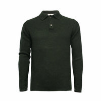 Men´s Cashmere Sweater Polo Neck heavy Jersey Mercury - Hommard