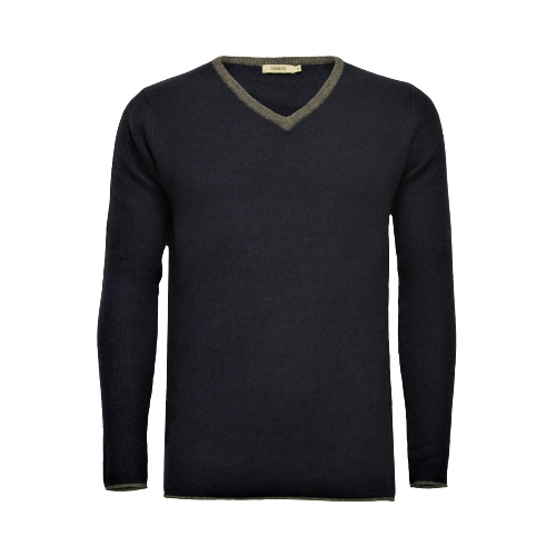 Navy V Neck Sweater Neptune
