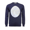 Men´s Crew Neck Sweater with Intarsia Wave design - Hommard