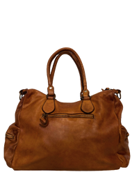 Light Brown Leather Saddle Bag - Hommard