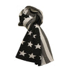 Grey American flag knitted Cashmere Scarf - Hommard