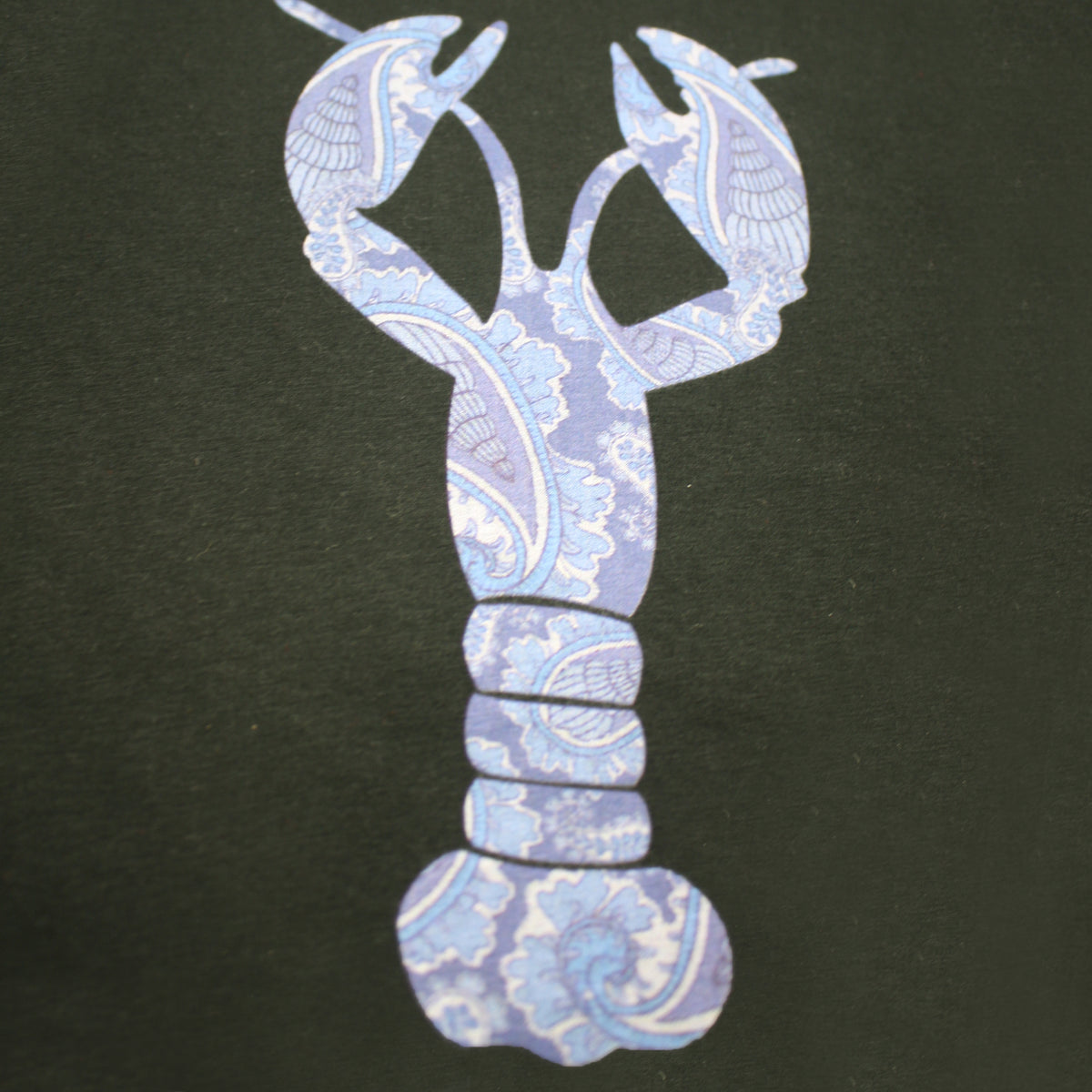 T-Shirt Big Blue Lobster Black - Hommard