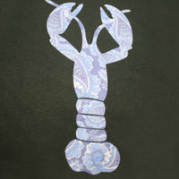 T-Shirt Big Blue Lobster Black - Hommard
