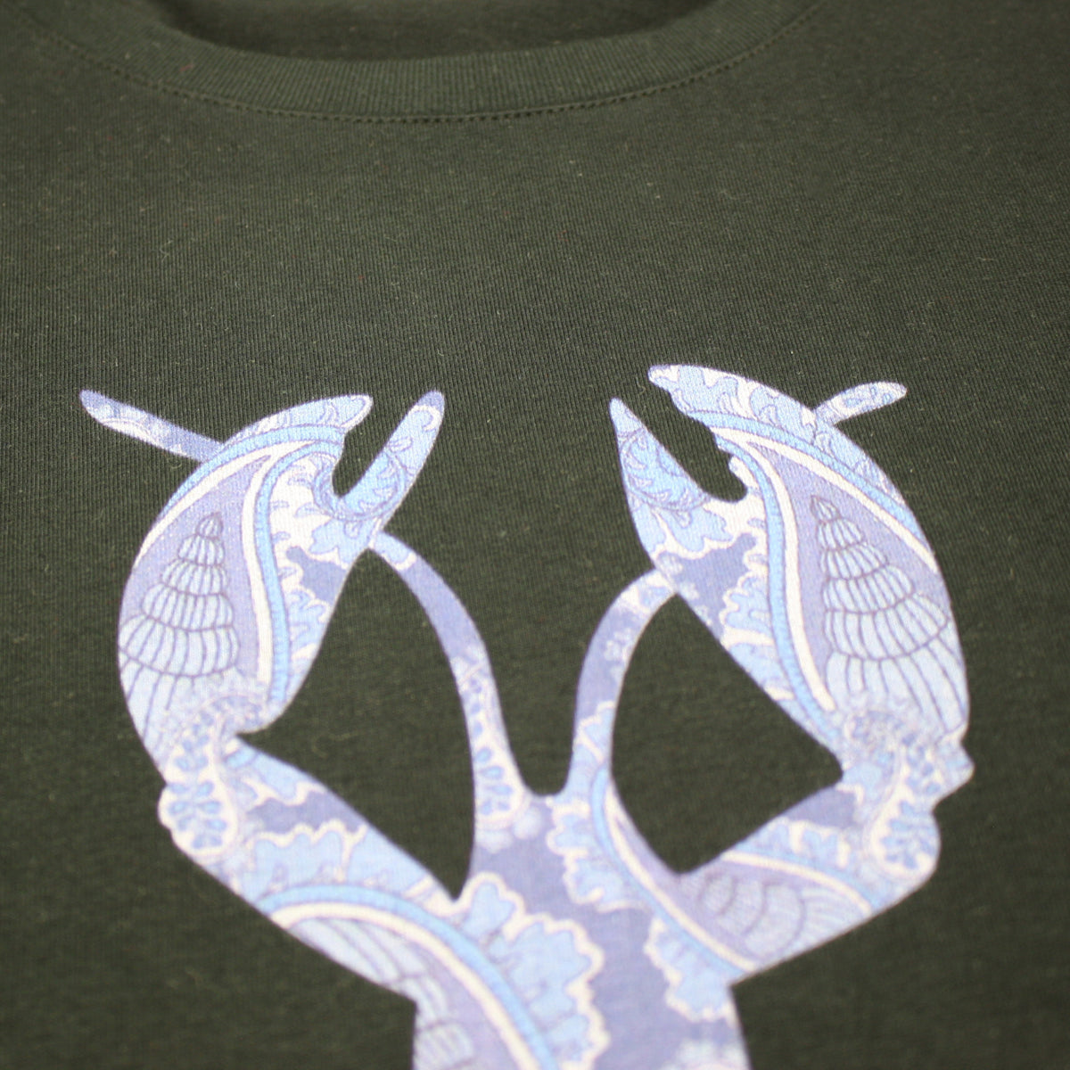 T-Shirt Big Blue Lobster Black - Hommard