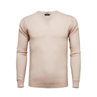 Men´s Cashmere V Neck Sweater - Hommard Pink