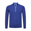 Cashmere Zip Neck Sweater Verbier Kobalt Blue