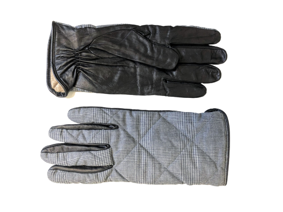 Gloves Nappa Leather with Wool Glen Check horizontal