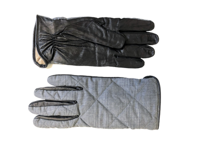 Gloves Nappa Leather with Wool Glen Check horizontal