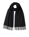 Black Cashmere woven scarf
