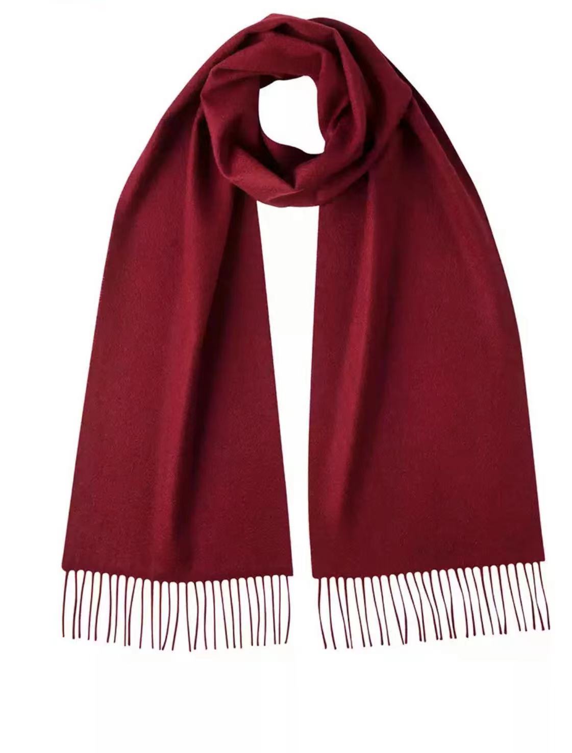 Cashmere Scarf woven bordeaux