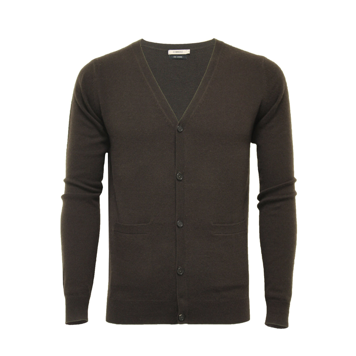 Chocolate Men´s Cashmere Cardigan - Hommard
