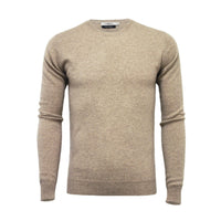Camel Men´s Cashmere Crew Neck Sweater - Hommard