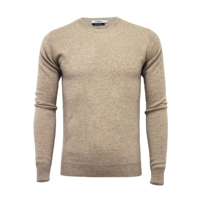Camel Men´s Cashmere Crew Neck Sweater - Hommard