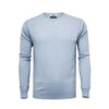 Men´s Cashmere Crew Neck Sweater Light Blue - Hommard