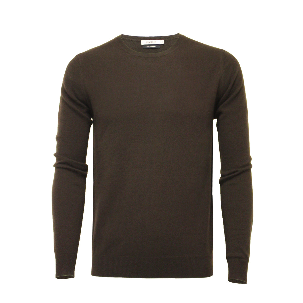 Chocolate Men´s Cashmere Crew Neck Sweater - Hommard