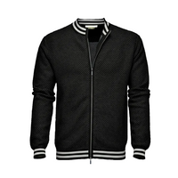 Graphic Zipper Cardigan Antea Black Silver