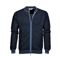 Graphic Zipper Cardigan Antea Royal Navy