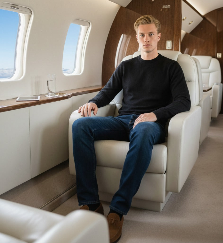 Cashmere Crew Neck Sweater black