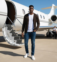 Chocolate Cashmere Cardigan