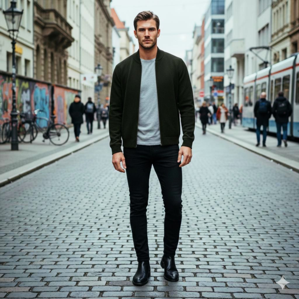 Hommard Mission Zipper Cardigan Black