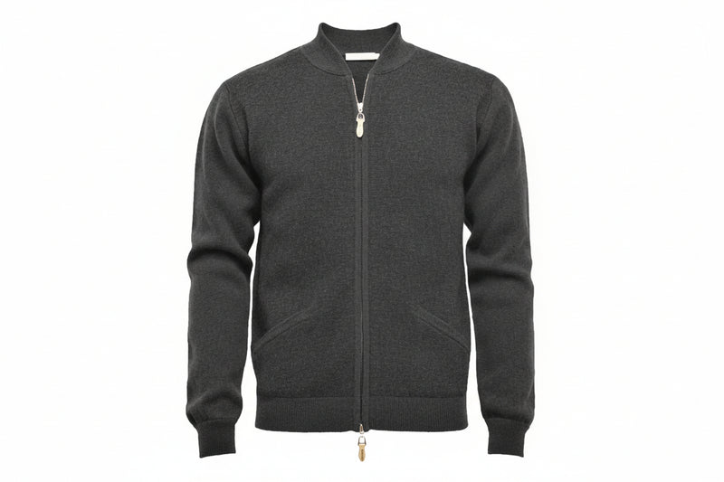 Charcoal Bomber Jacket Mission Cashmere
