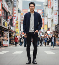 Hommard Mission Zipper Cardigan Navy