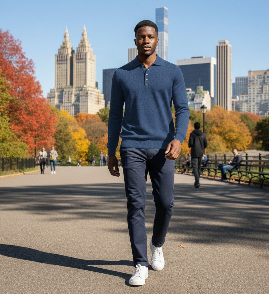 Cashmere Polo Neck Sweater Porter Jeans