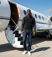 Cashmere Bomber Jacket in Herringbone stitch Varau